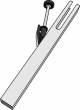 Clipart of a silver/grey handchime
